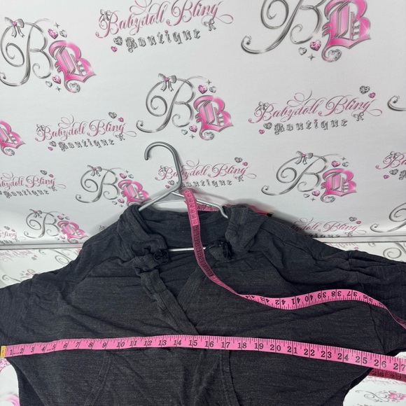 Diadora sweater kangaroo pounce v neck oversized grey black comfy pull over - Picture 6 of 9